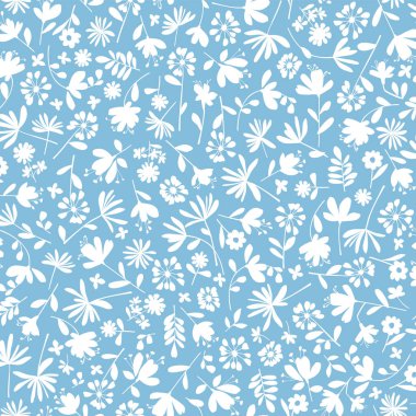 Soyut çiçek deseni tekstil tasarımı için mükemmel.,