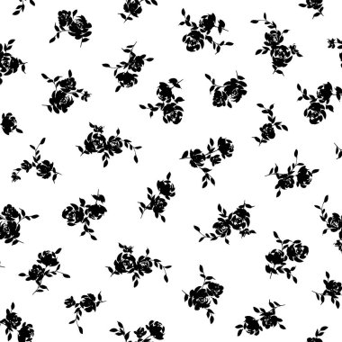 Soyut çiçek deseni tekstil tasarımı için mükemmel.,