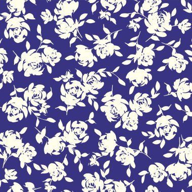 Soyut çiçek deseni tekstil tasarımı için mükemmel.,