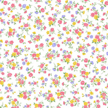 Güzel çiçek deseni tekstil tasarımı için mükemmel.,