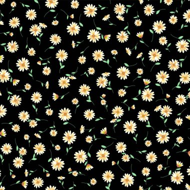 Güzel çiçek deseni tekstil tasarımı için mükemmel.,