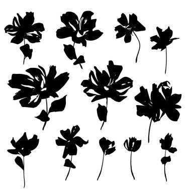 Tekstil tasarımı için soyut çiçek materyali ideal,