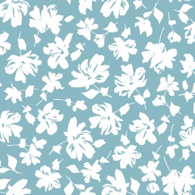 Soyut çiçek deseni tekstil tasarımı için mükemmel.,