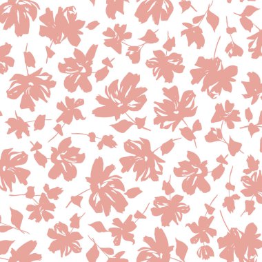 Soyut çiçek deseni tekstil tasarımı için mükemmel.,