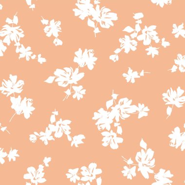 Soyut çiçek deseni tekstil tasarımı için mükemmel.,