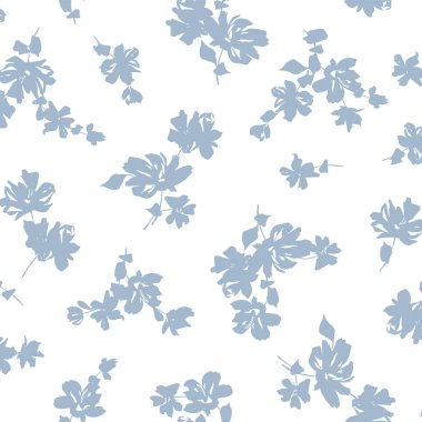 Soyut çiçek deseni tekstil tasarımı için mükemmel.,