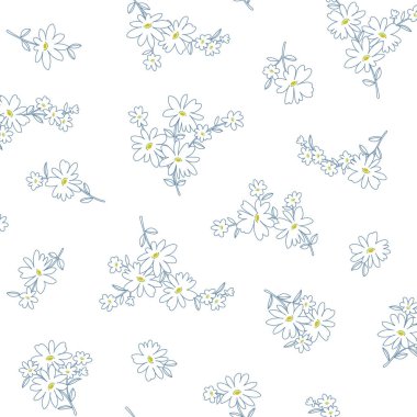 Güzel çiçek deseni tekstil tasarımı için mükemmel.,