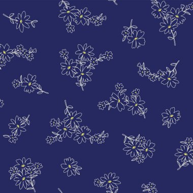 Güzel çiçek deseni tekstil tasarımı için mükemmel.,