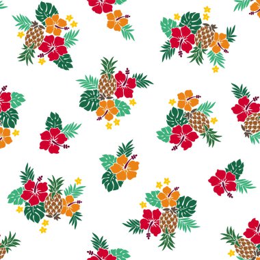 Şirin amber ve ananas tekstil desenleri.,