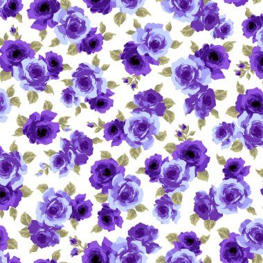 Soyut ve sevimli gül pürüzsüz desen,