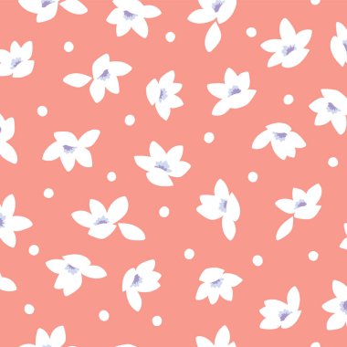 Soyut çiçek deseni tekstil tasarımı için mükemmel.,