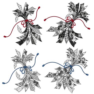 Japon kutlamalarını süsleyen geleneksel desenler,