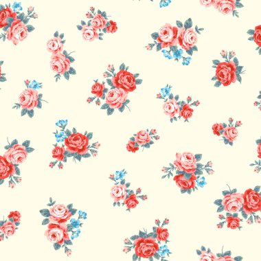 Tekstil tasarımı için mükemmel gül deseni,