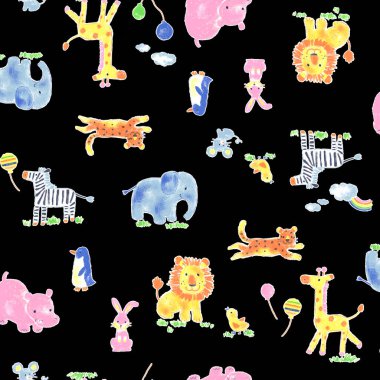 Sevimli ve etkileyici hayvan tekstili.,