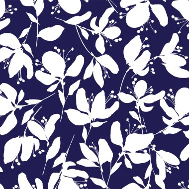 Güzel çiçek deseni tekstil tasarımı için mükemmel.,