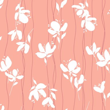 Güzel çiçek deseni tekstil tasarımı için mükemmel.,