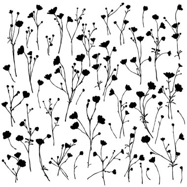 Tekstil tasarımı için çiçek koleksiyonu ideal,