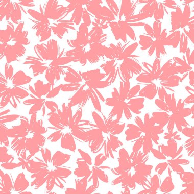 Soyut çiçek deseni tekstil tasarımı için mükemmel.,