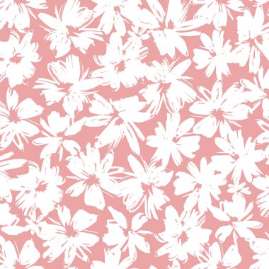 Soyut çiçek deseni tekstil tasarımı için mükemmel.,