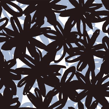 Soyut çiçek deseni tekstil tasarımı için mükemmel.,