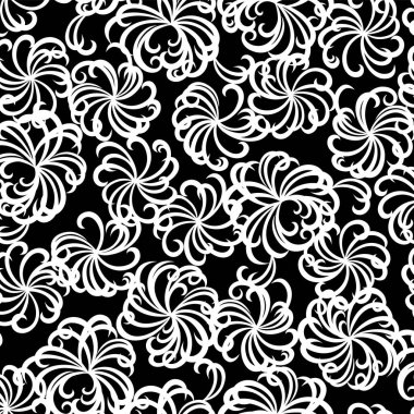 Soyut çiçek deseni tekstil tasarımı için mükemmel.,