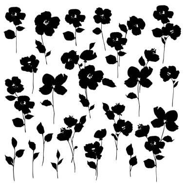 Tekstil tasarımı için soyut çiçek materyali ideal,