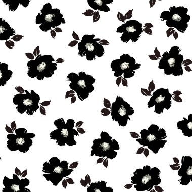 Güzel çiçek deseni tekstil tasarımı için mükemmel.,