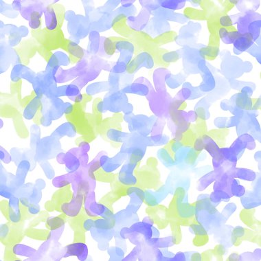 Şeffaf ayı şekilli bir tekstil.,