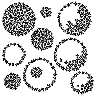 Tekstil tasarımı için soyut çiçek materyali ideal,