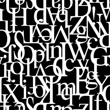 Arkaplan olarak kullanılabilecek yazı tipleri kullanarak bir kalıp oluşturuldu.,