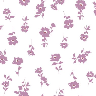 Tekstil deseni için uygun sevimli çiçek deseni,