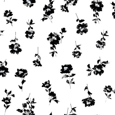 Tekstil deseni için uygun sevimli çiçek deseni,