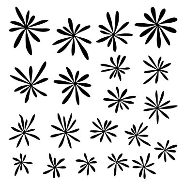 Tekstil tasarımı için soyut çiçek materyali ideal,