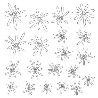 Tekstil tasarımı için soyut çiçek materyali ideal,