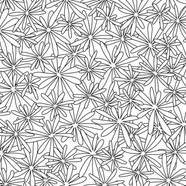 Soyut çiçek deseni tekstil tasarımı için mükemmel.,