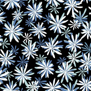 Soyut çiçek deseni tekstil tasarımı için mükemmel.,