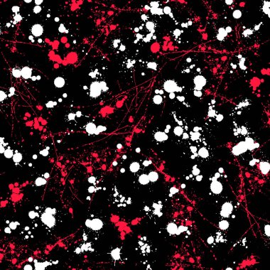 Boyaların sıçradığı çağdaş bir desen.,