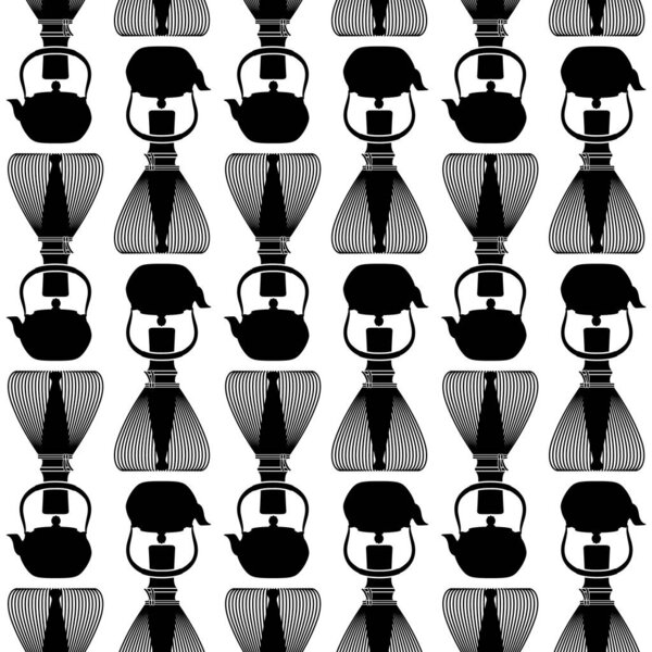Patterns of tools used in Japanese tea ceremony,