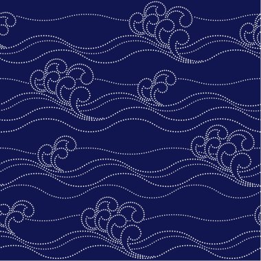 Geleneksel Japon kalıplarının kusursuz deseni,