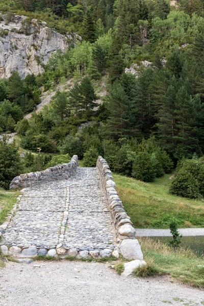 Starověký Most Bujaruelo Pohoří Pyreneese Španělsko — Stock fotografie