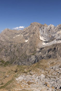 high mountain in the pyrenees in gavarnie, in the south of france