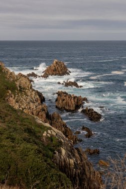 coast in galicia in the atlantic ocean