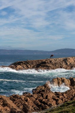 coast in galicia in the atlantic ocean