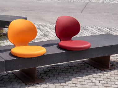 Sitting Style: Colorful Chairs in Bilbaos Urban Landscape