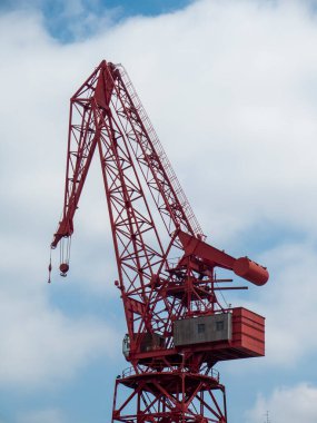 Power and Precision: Shipyard Crane in Bilbao Showcasing the Art of Heavy Lifting in the Maritime Industry
