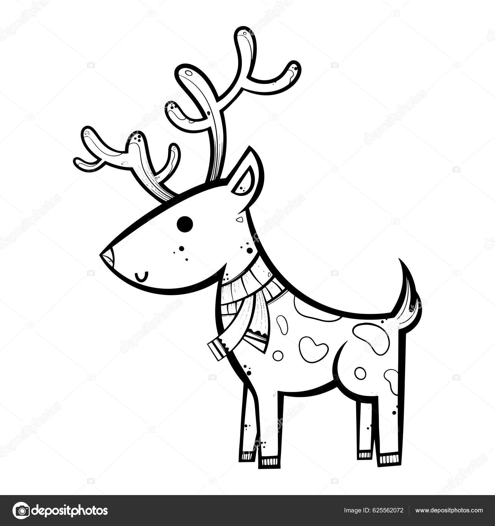 renna natalizia disegno colorato - 5 Renna da vicino Foto Stock, Renna da vicino Immagini | Depositphotos