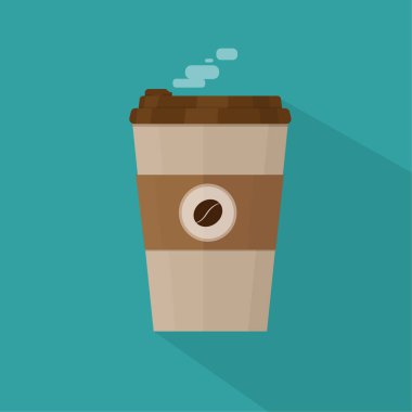  Kağıt, Plastik kahve fincanı çizimi.