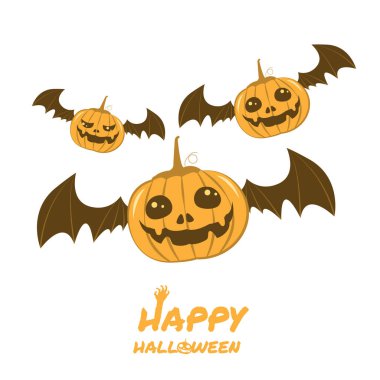 Cadılar bayramı balkabağı seti, balkabağı vektör çizimi