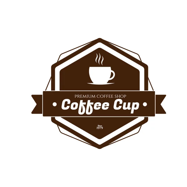 Café Logotipo Modelo Vetor Ilustração — Vetor de Stock