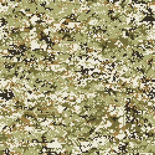Pixelated Camouflage Mimetic Abstract Wallpaper Vector Seamless Pattern — Stockový vektor